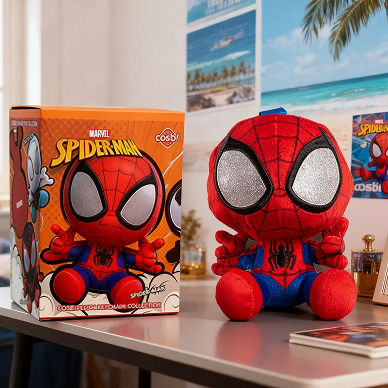 

Spider Man Series Blind Box Cosbi Plush Anime Peripheral Figurines Backpacks Pendants Ornaments Surprise Gift for Boys