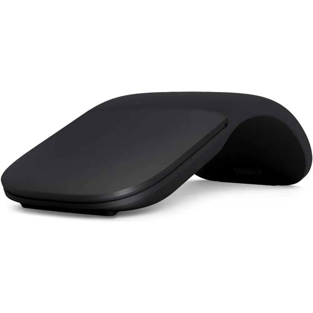 Ultra Slim Ergonomic Bluetooth Mouse, Black - Lightweight Design for PC/Laptop Compatibility with Windows/Mac