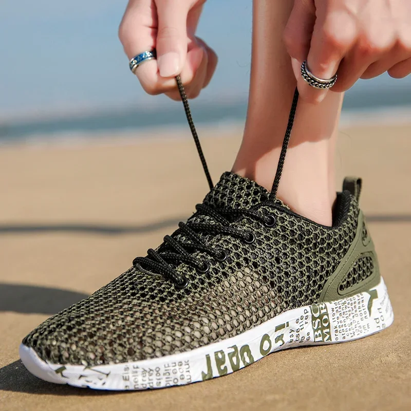 

Высококачественная летняя мужская повседневная обувь Aqua Shoes Origin Air Mesh Sneakers Модная спортивная обувь из пенопласта Пляжная обувь Обувь для воды