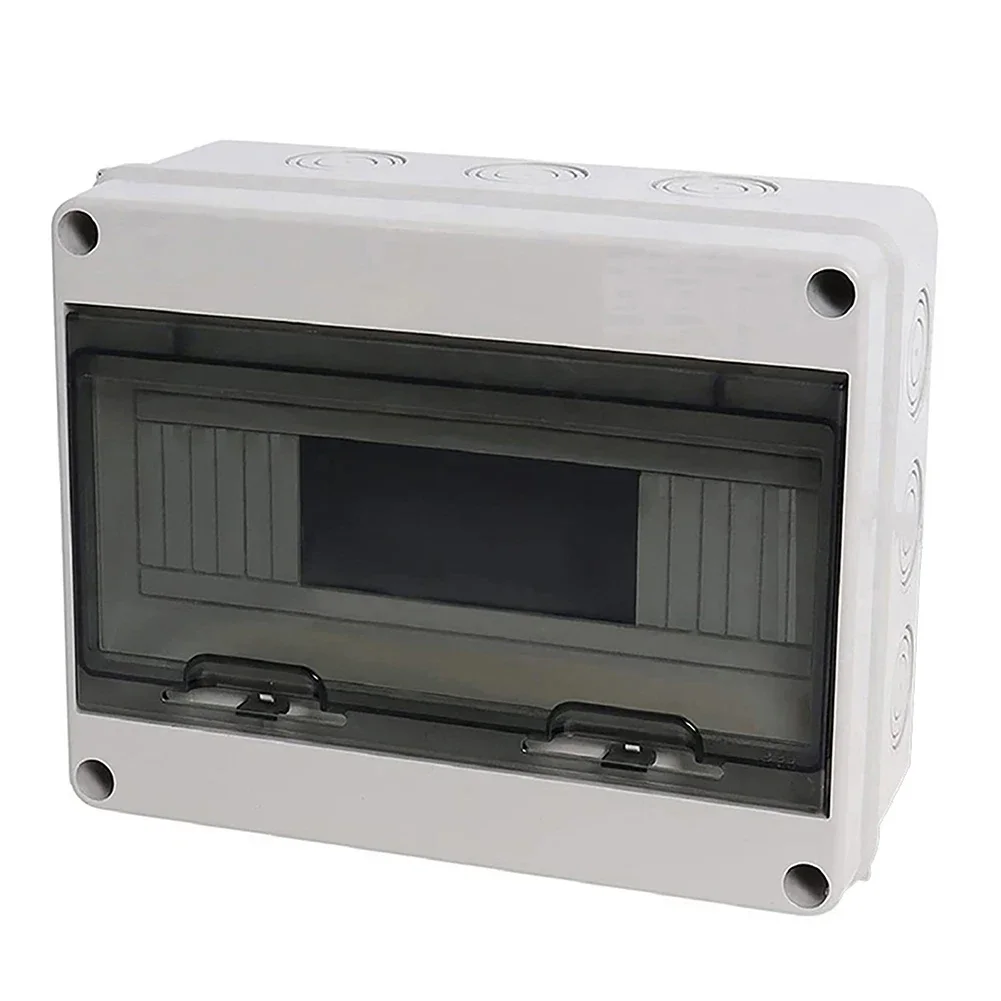 Distribution Box Surface-Mounted Fuse Box HT Waterproof Distribution Box 12WAY For Outdoor Areas Garden Electrical Plastic Box