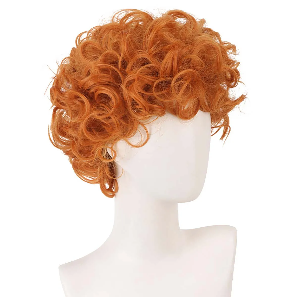 Mutandine e calze da uomo con reggicalze Cosplay Burifu Breve parrucca corta arancione riccia