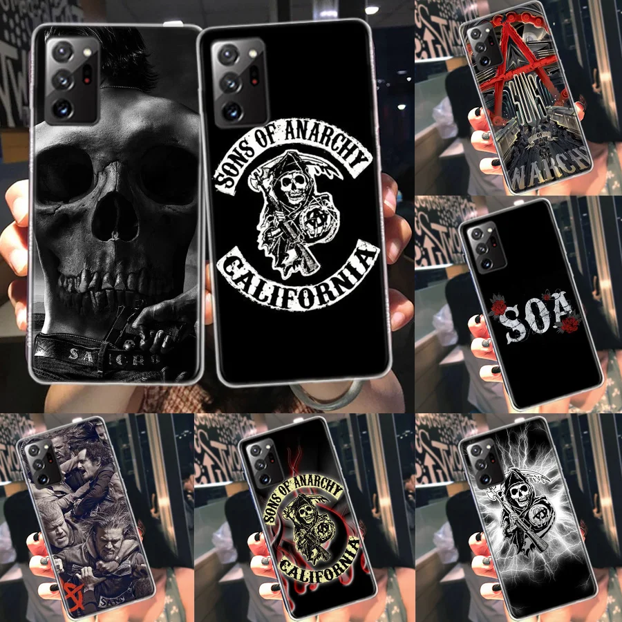 Fashion Sons of Anarchy Phone Case For Galaxy Samsung A02S A03S A04S A05S S8 A15 A25 A35 A55 A9 A8 A7 A6 J8 J6 J4 Plus S7 S10 Li