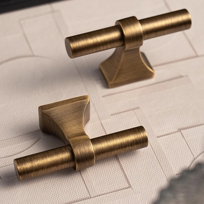 

Modern minimalist coat cabinet door long handle brass retro copper drawer cabinet sub kitchen handle minimalist