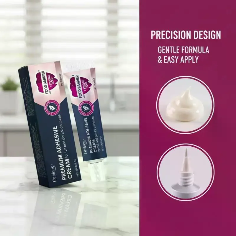 Thermoplastic denture adhesive for long-term fixation of dentures improves tooth comfort and looseness during vacation