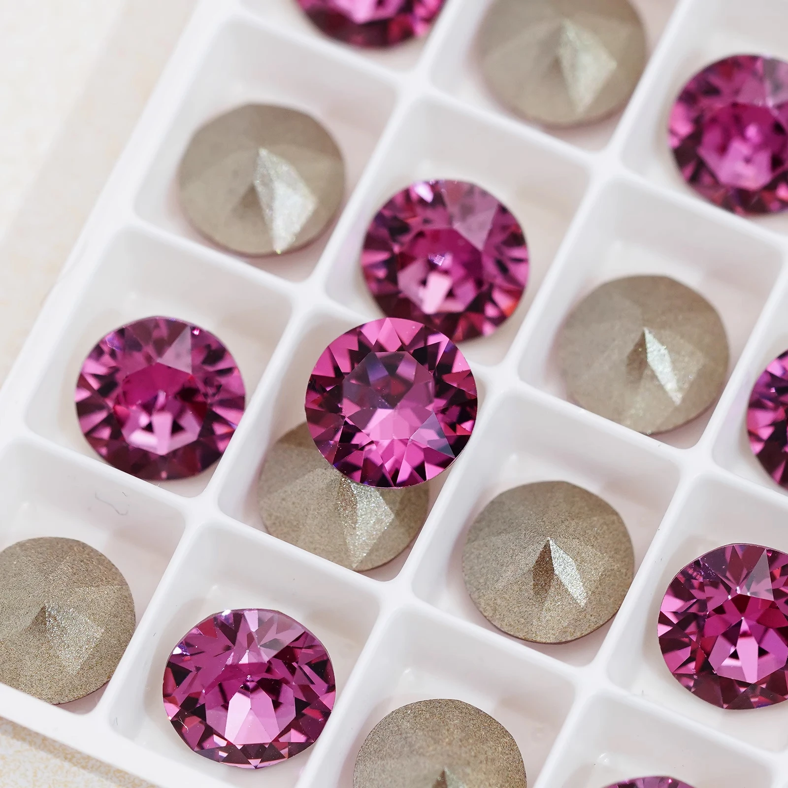 1088 XIRIUS Chaton Original Crystals from Austria Pointed Back Foiled Rhinestone Strass for Nail Art Jewelry Making Accessories