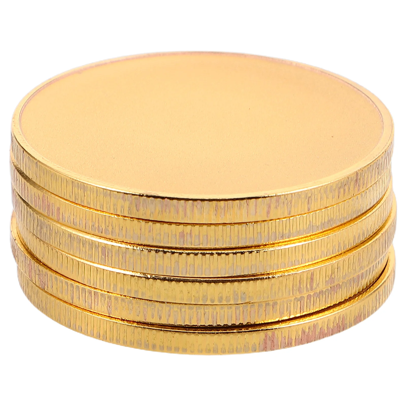 

6 Pcs DIY Craft Coins Crafts Supply Blank Brass for Engraving Pendants Copper Collection