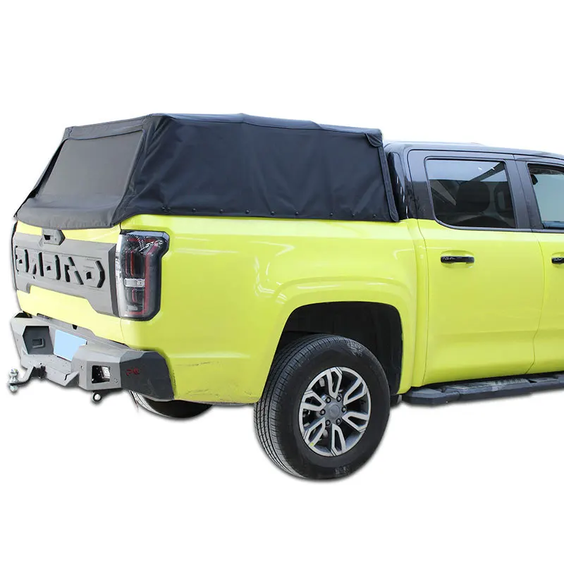 

Soft Canvas Truck Caps Offroad Foldable Truck Bed Canopy Soft Topper for Dodge Ram 1500