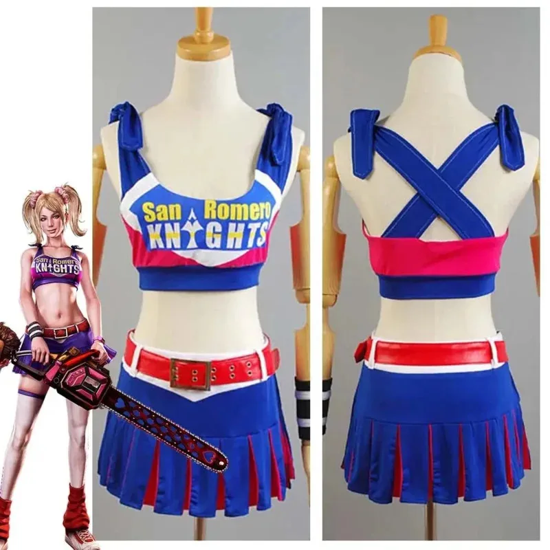 Disfraz de Lollipop Chainsaw Juliet Starling, disfraz de fiesta de Halloween para mujer, hecho a medida NM25