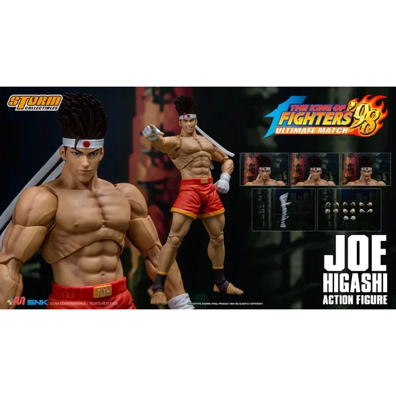 재고 있음 정품 스톰 토이즈 SKKF15 조 히가시 킹 오브 파이터즈 98 UM 1/12 PVC 애니메이션 액션 피규어 모델 수집용 장난감