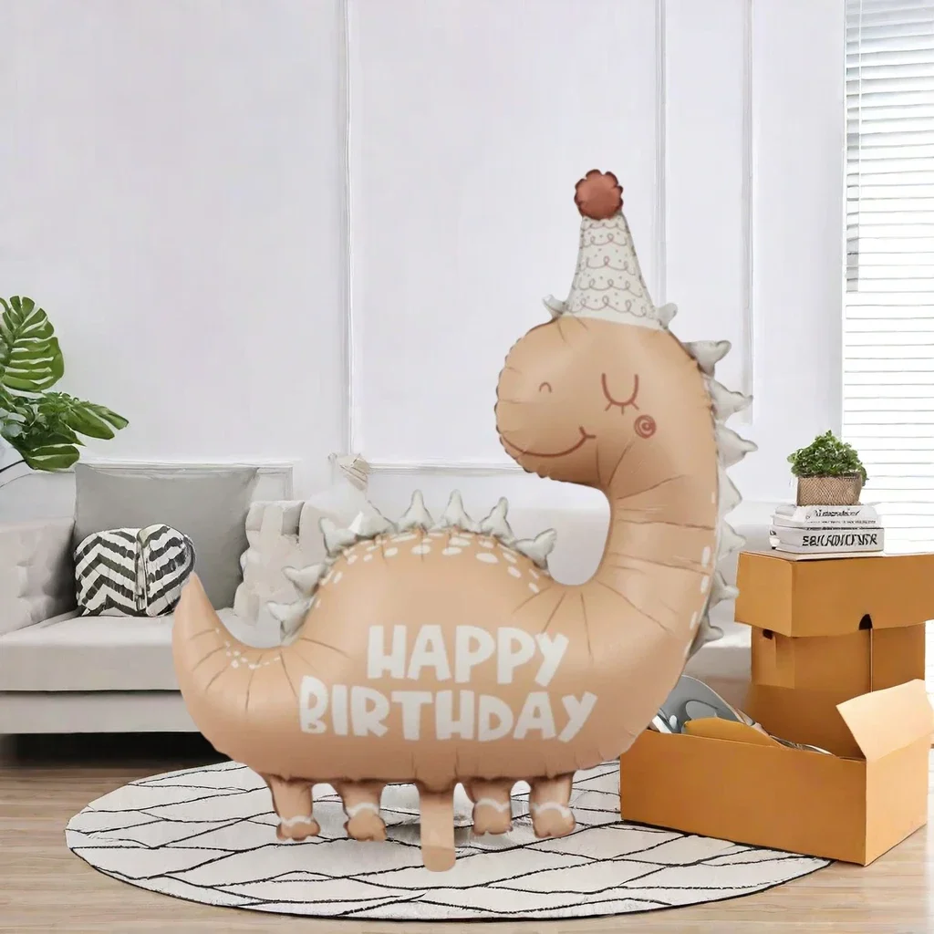 1/5/10 Stück Niedliche Cartoon-Dinosaurier-Folienballons für Kindergeburtstage, Babypartys, Dino-Themenpartys und Fotohintergründe – Detail 9