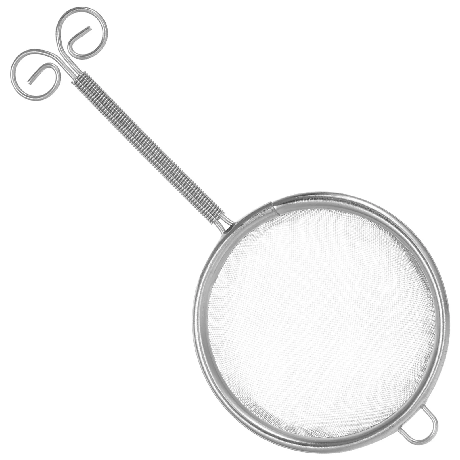 

Tea Strainer Stainless Steel Filter Spoon Reusable Portable Anti Burning Handle Hanging Hook Easy Storage Kitchen Use
