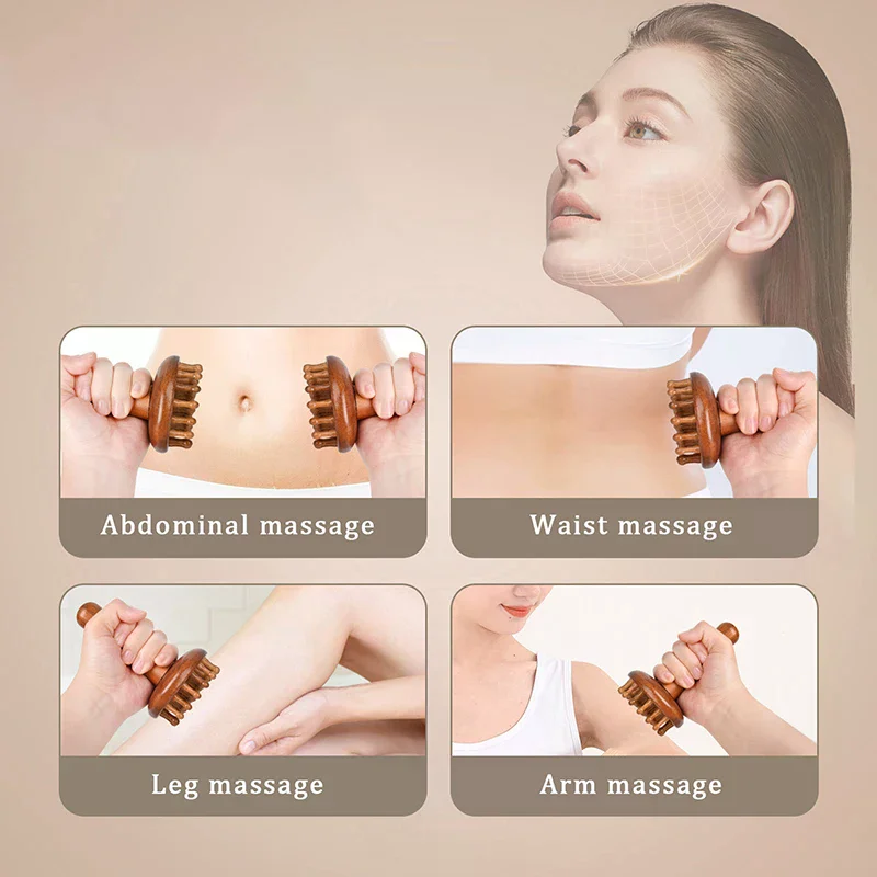 

Wooden Mushroom Massager Manual Massage Tool, Wood Mushroom Massage Tools Muscle Tension Local Fat Gua Sha For Full Body Use