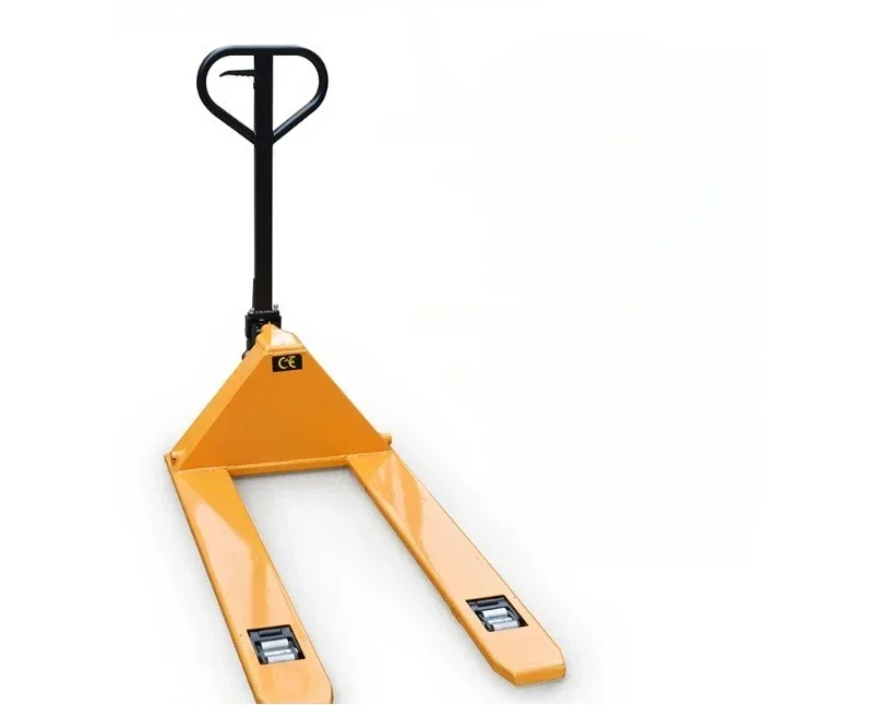 Ultra-low type manual hydraulic truck 1 ton 36mm ultra-thin pallet lift driver pulls forklift truck