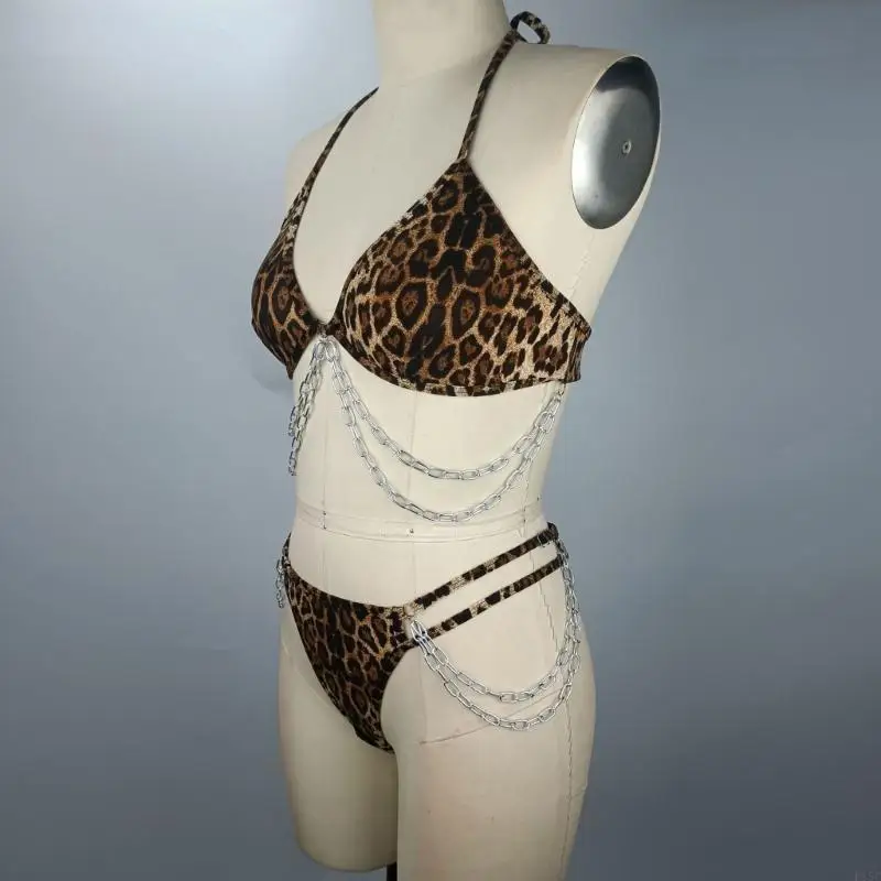 2pcs مجموعة swimsuits سلسلة مثير بدلة الاستحمام مثلث بيكيني مجموعة الشاطئ #4