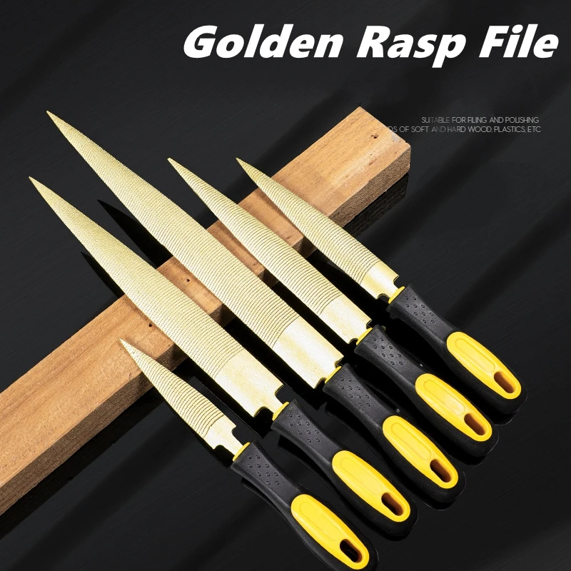High Carbon Steel Taper File Set 4 6 8 10 12 Inch Wood Carving Needle File Woodworking Abrasive Tool