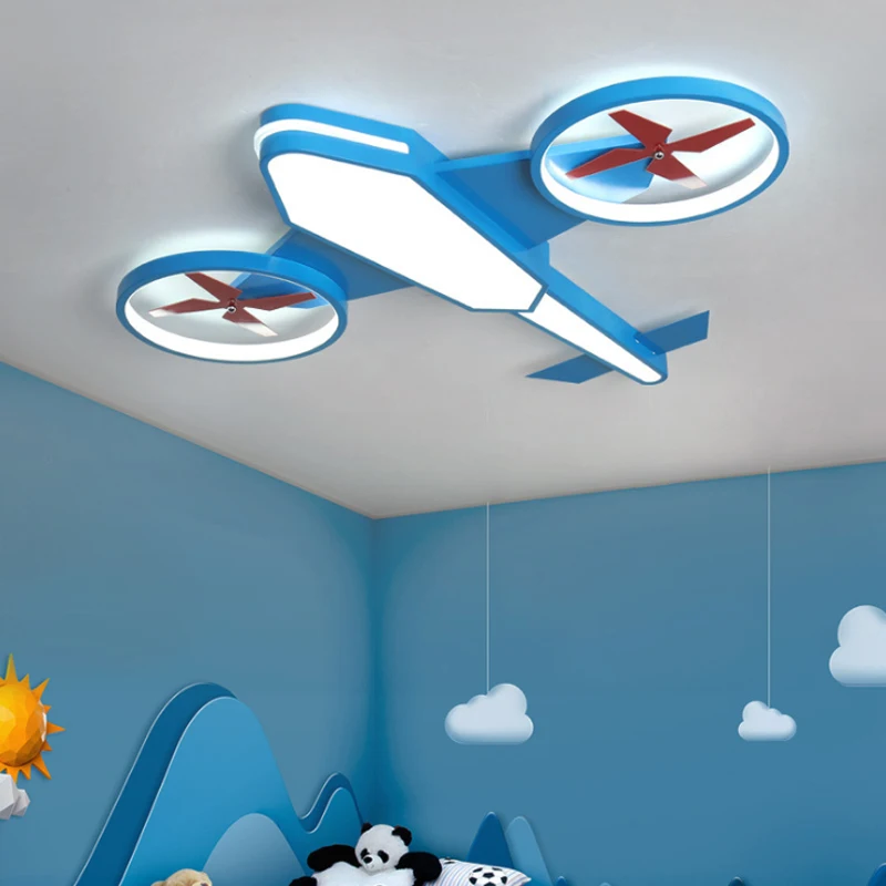 

Modern Airplane Led Ceiling Lights For Children Room Bedroom Study Kids Baby Cartoon Aircraft Chandelier Boys Room Ceiling Lamp