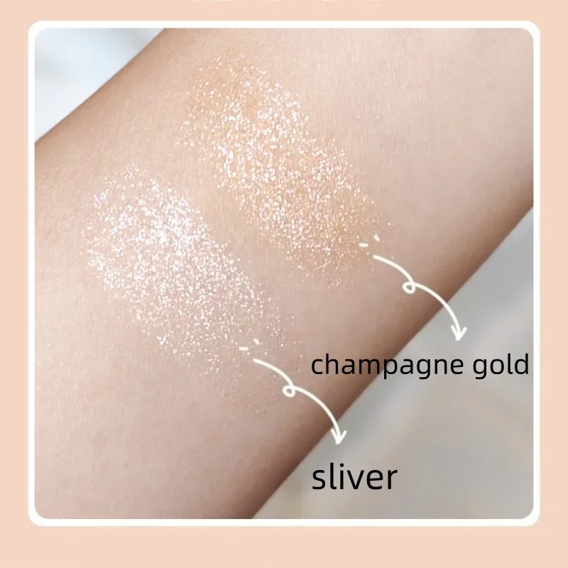 韓国製アイハイライターペンシル、パール調ジェルスティック、長持ちするブライトニングコンシーラー、パーティー用ナチュラルルック、1個