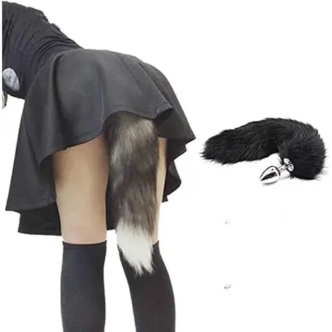 Anal Plug Metal Long Tail Anal Toys sexxy Fox Tail Anal Plug Adult Products Cosplay sexx Toys for Woman Men BDSM Beginner sexx Toys