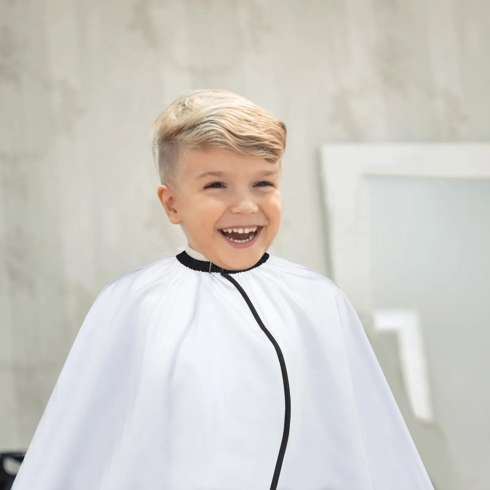

1Pcs Children Hair Cutting Cape Waterproof Haircut Apron Hairdressing Supplies Lightweight Soft Material Easy Clean