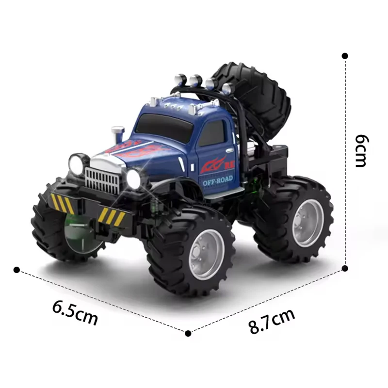 

New Q222 Mini Four-Wheel Alloy Electric Off-Road Vehicle Climbing Car Big Foot Short Truck Toy Car Children's Electric Toys