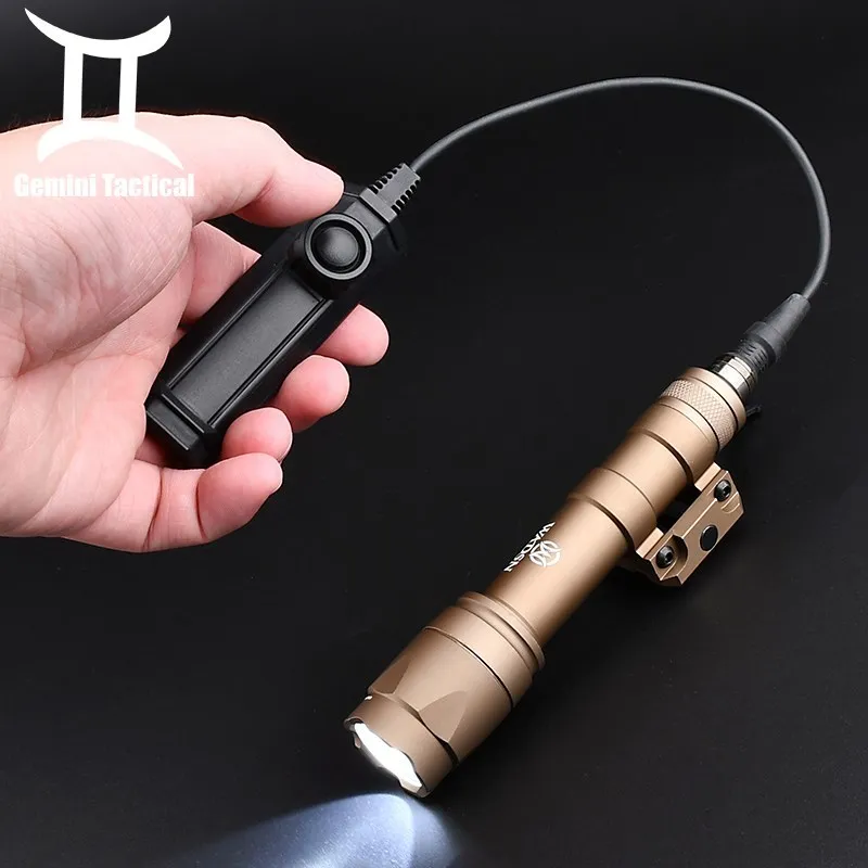 Airsoft Metal Wadsn M600C Scout Flashlight M600U M600B M300A M300C M300B Hunting Spotlight With Dual Function Pressure Switch