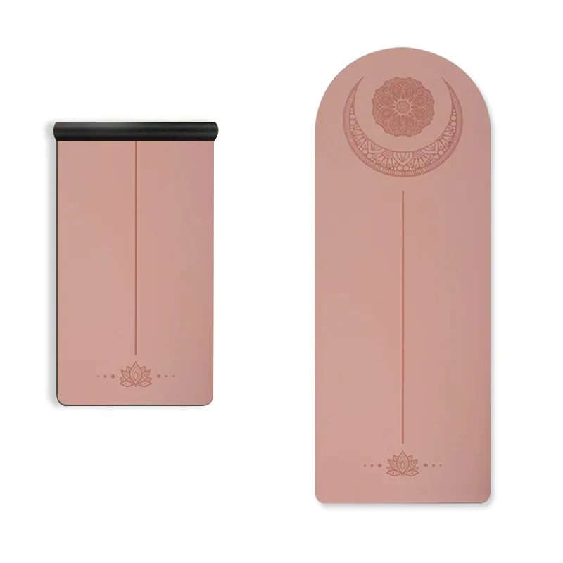 

Non-slip Eco Friendly Natural Rubber Pu Curve Arch Oval Shape Yoga Mat Popular Sales Printed Yoga Mats