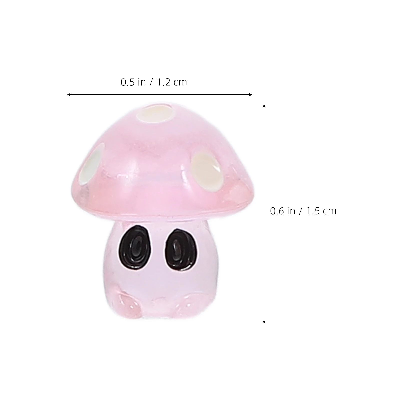 35 قطعة ليلة توهج الفطر الراتنج ديكور مصغرة حديقة زخرفة بونساي الحرفية مايكرو المشهد الديكور داخلي في الهواء الطلق