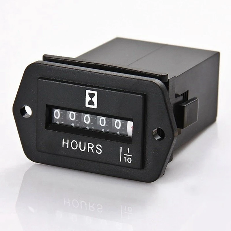 DC 6-80V Mechanical Hour Meter - Hourmeter For Engine Generator Boat Automobiles Motorcross Motor Truck Tractor