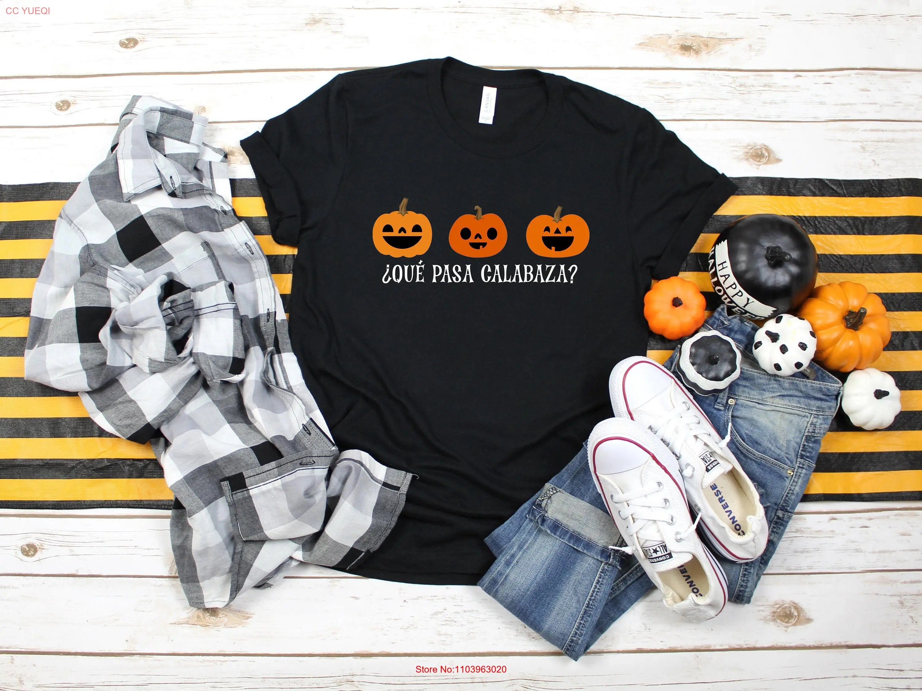 Футболка Que Pass Calabaza на Хэллоуин, испанский костюм тыквы, забавные Calabazas с длинными или короткими рукавами