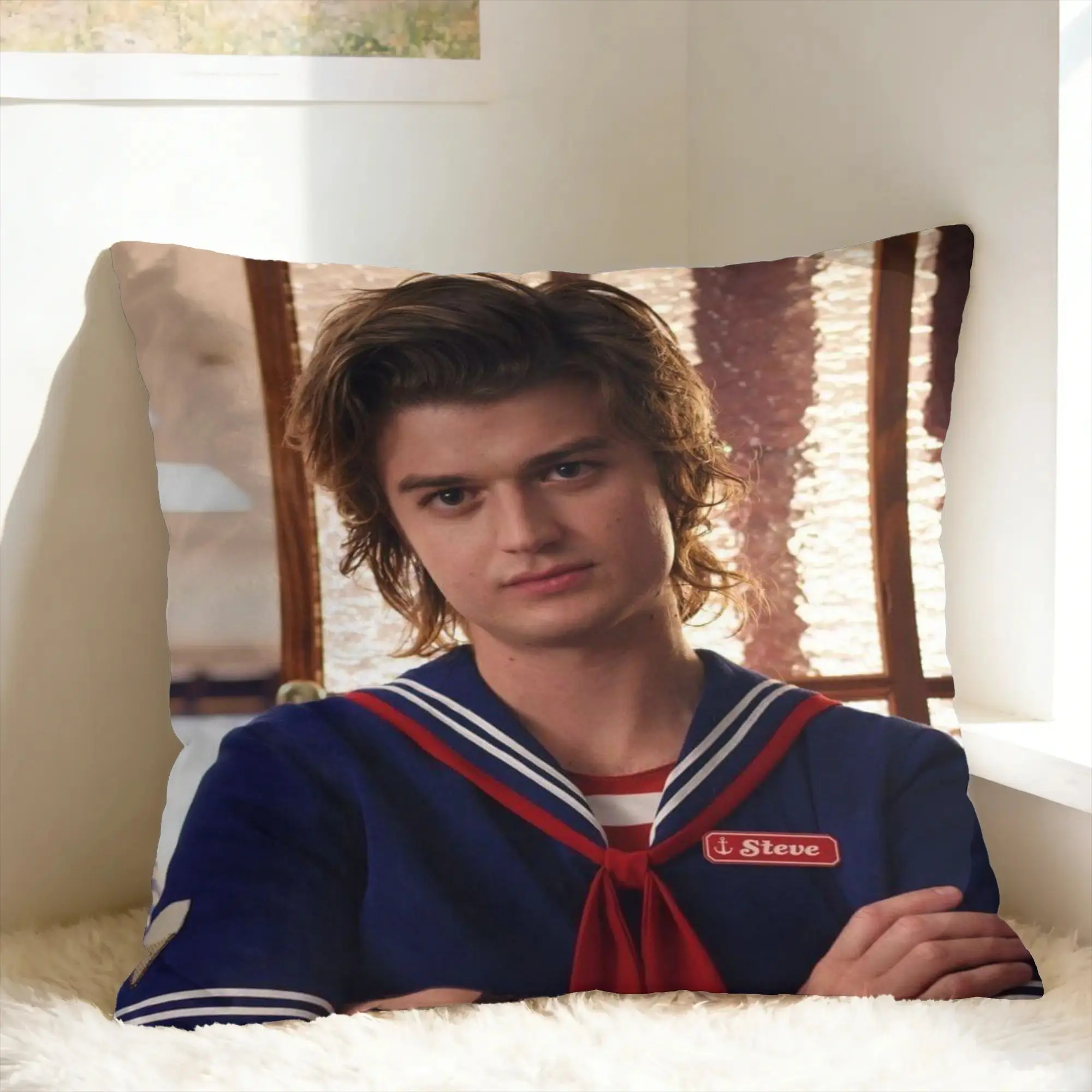 Наволочка Joe Keery Steve Harrington, наволочка Kawaii для гостиной, дизайнерские наволочки для дивана, идея подарка