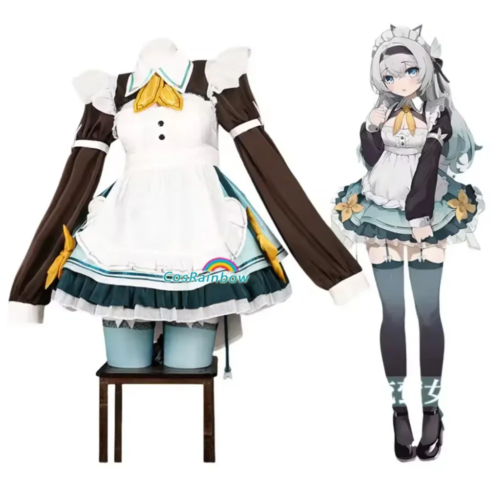 Game Honkai: Star Rail Firefly Cosplay Costume Maid Dress Lolita Princess Skirt Uniform Woman Sexy Cute Birthday Party Suit