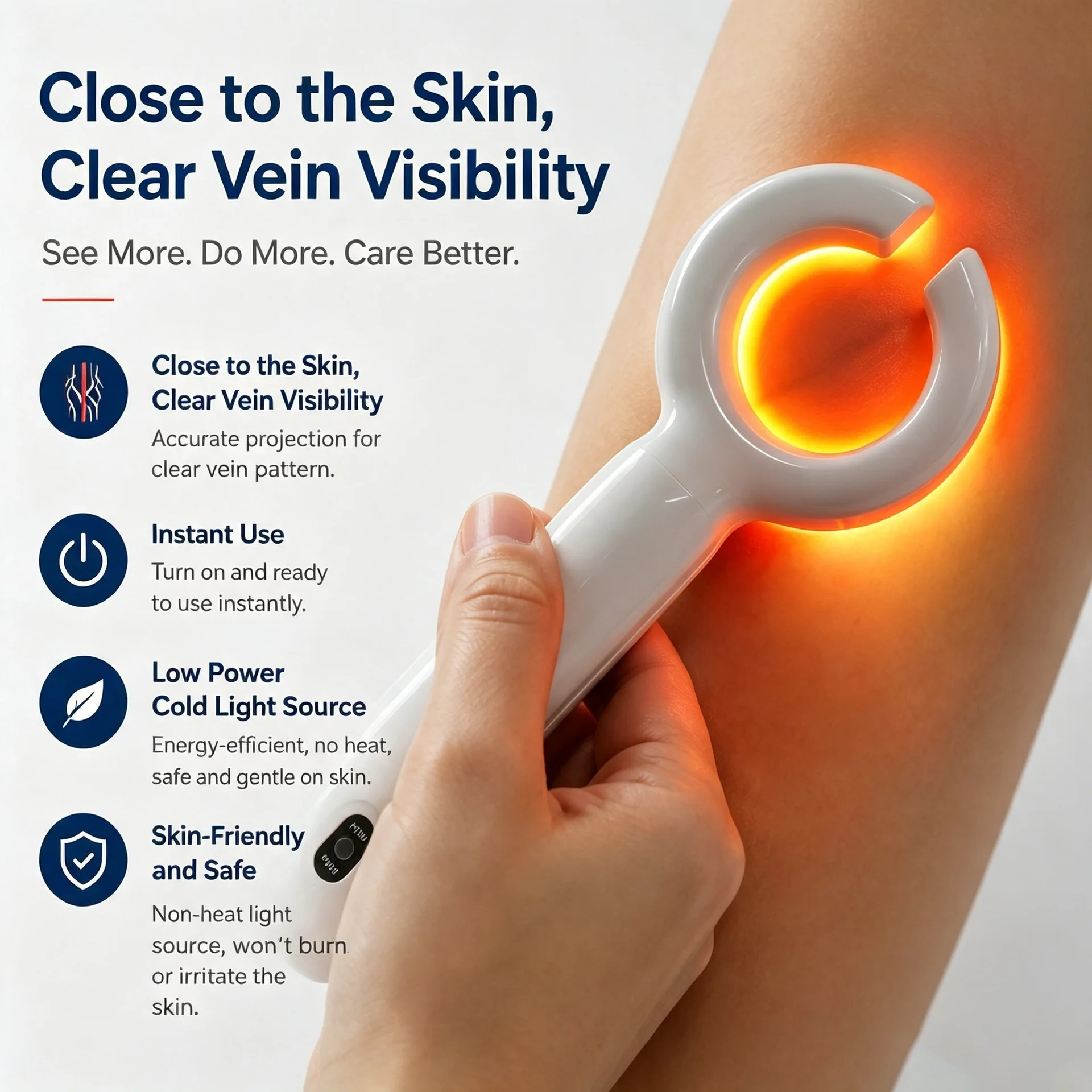 JianYouCare Medical Vein Finder Locator Vessel Vein Display Imaging Nurse Precise Injection Emergency Detector Clinic hospital