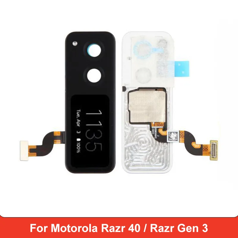 バック-lcd-スクリーン-motorola-razr-40-razr-gen3-用-セカンダリスクリーンディスプレイ-タッチスクリーンデジタイザーアセンブリ修理交換部品
