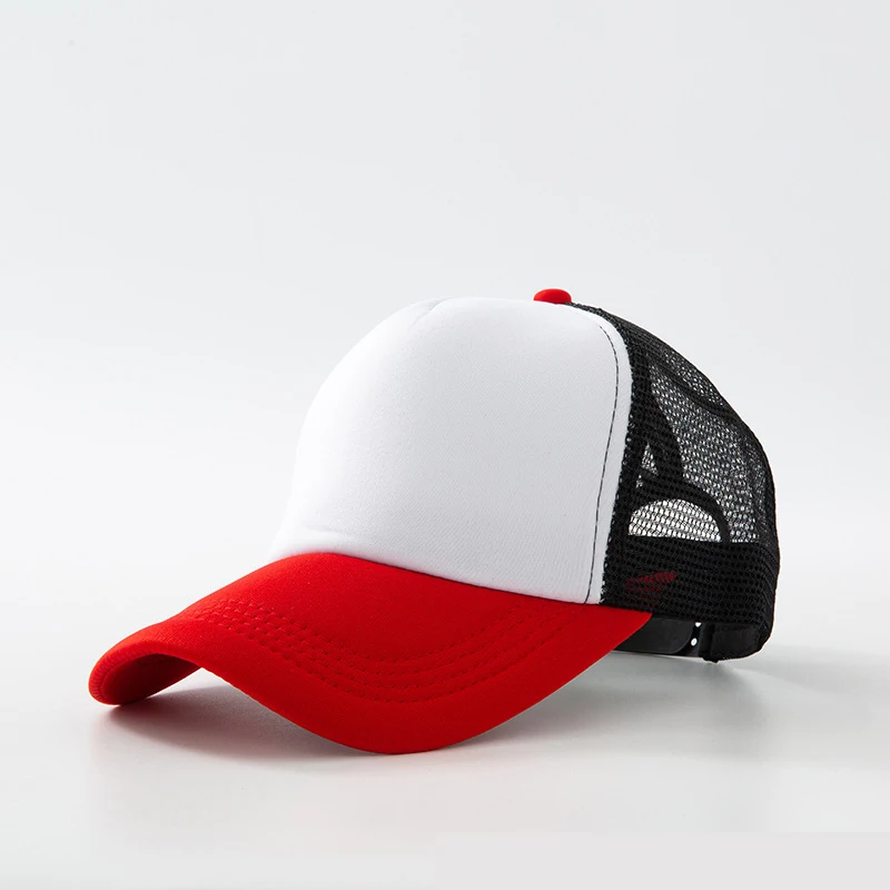 Customized Logo Team Building Shopping Mall Activity Baseball Hat Gift Summer Shading Sun Hat Breathable Sponge Mesh Trcuker Hat