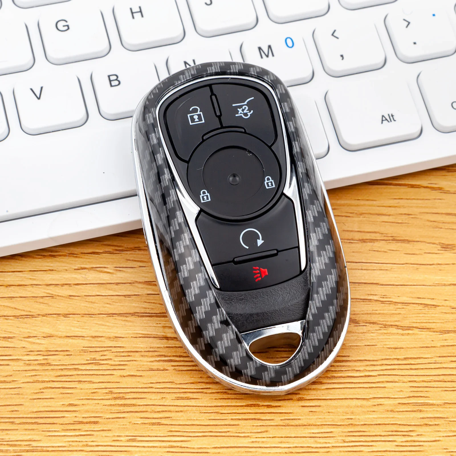 ABS Plastic Carbon Fiber Car Smart Key Case Cover For Buick Enclave Envision Lacrosse Encore GX Regal Sportback TourX