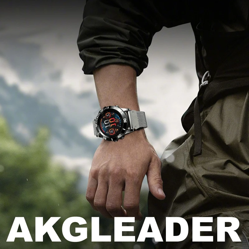 AKGLEADER Stainless Steel Milanese Watch Bracelet Strap 20mm/22mm/26mm Compatible with Garmin Fenix 8 E 47mm5/5X/5XPlus/3