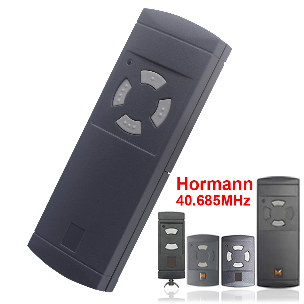 HORMANN-mando a distancia HSM4 HSM2 HS2 HS4, 40.685MHz, abridor de puerta de garaje con botón gris, 40.685