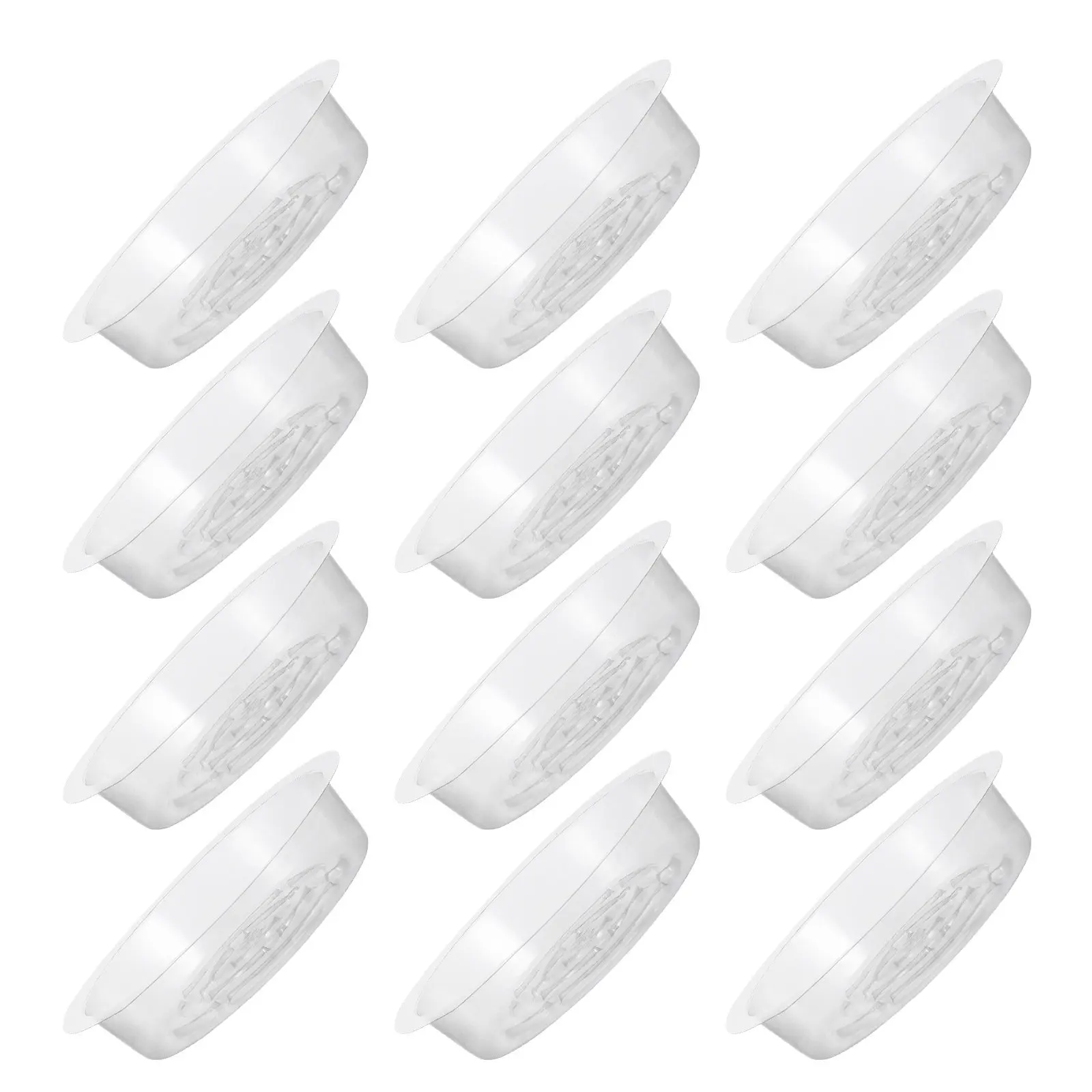 60Pcs Plastic Flower Pot Dish Tray 6 Inch Round Planter Saucer for Indoor Outdoor Plants Water Catch Drainage Tray Stylish