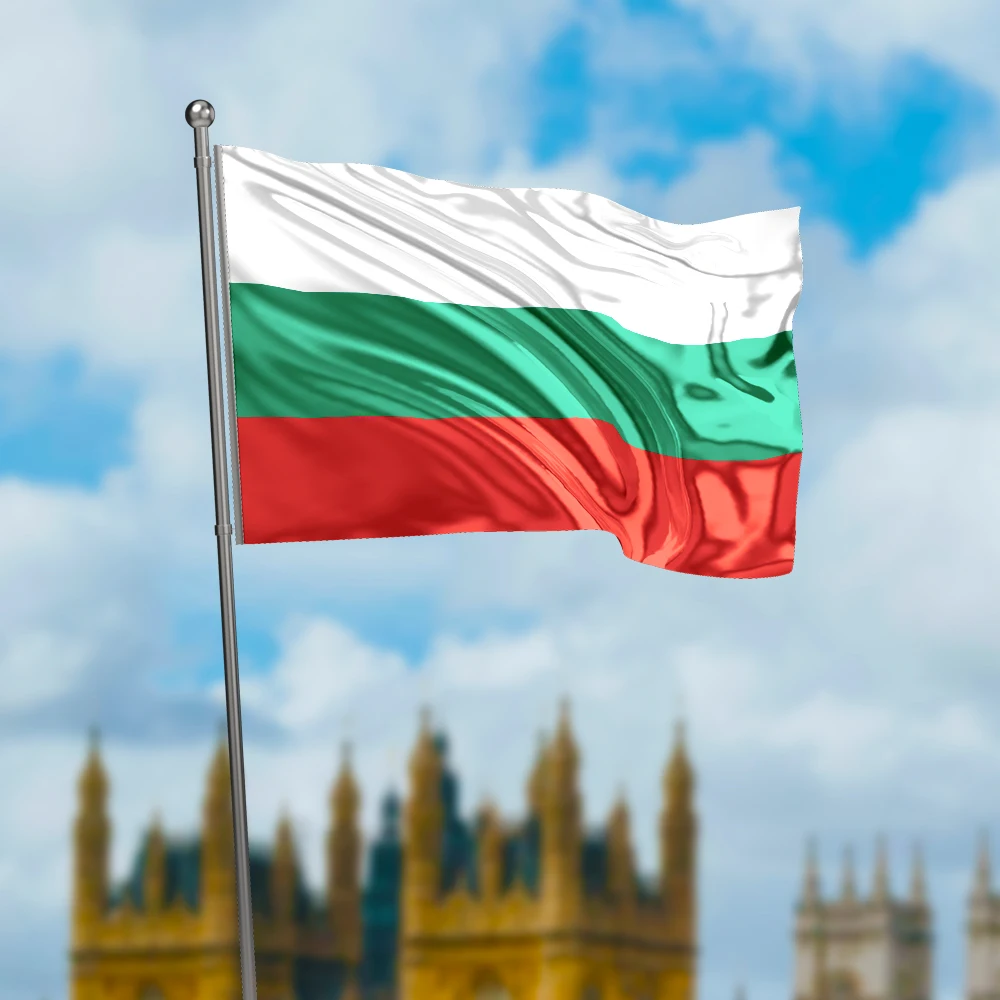 3x5 Ft Bulgaria Flag Vivid Color and Fade proof Canvas Republika Bŭlgariya Flags Polyester with Brass Grommets 3 X 5 Ft