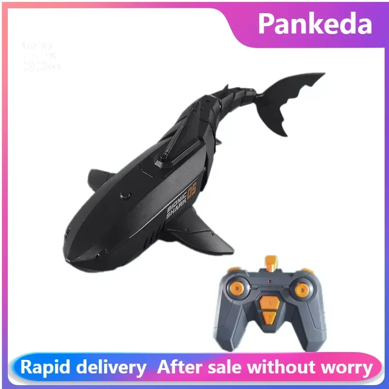 Rc Whale Shark Toy Robots Remote Control Animals Marine Life Tub Pool Electric Fish Children Bath Toys for Kids Boys Submarine