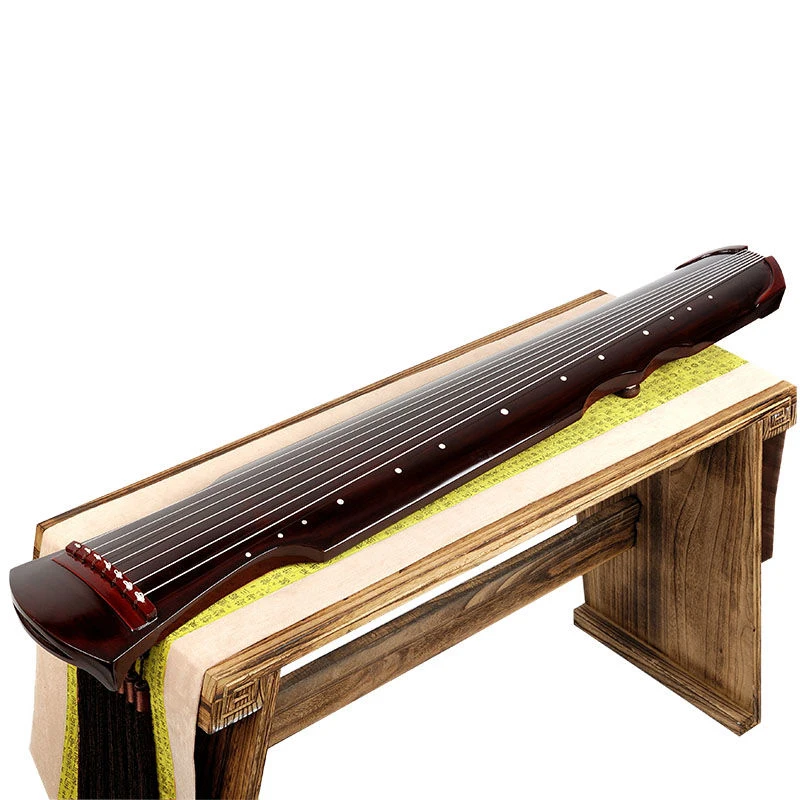 7 Strings Paulownia Guqin Instrument 123cm Black Brown Fuxi Guqin Guzheng with Accessories Traditional Chinese Music Instruments