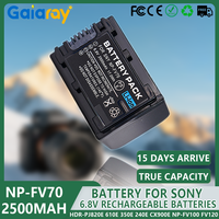 1-4PCS 2500mAh NP-FV70 Batteries  NP FV70 Rechargeable batteries For Sony NP-FV70 NP-FV90 NP-FV100 FV120 HDR-SR68 DCR-SX85 DCR-S