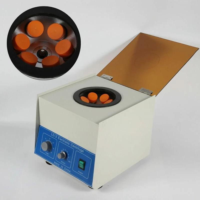 LD-3 4000Rpm Electric Benchtop Centrifuge,Lab Benchtop Centrifuge Machine Capacity, Lab Practice Machine 6X50ml US Plug