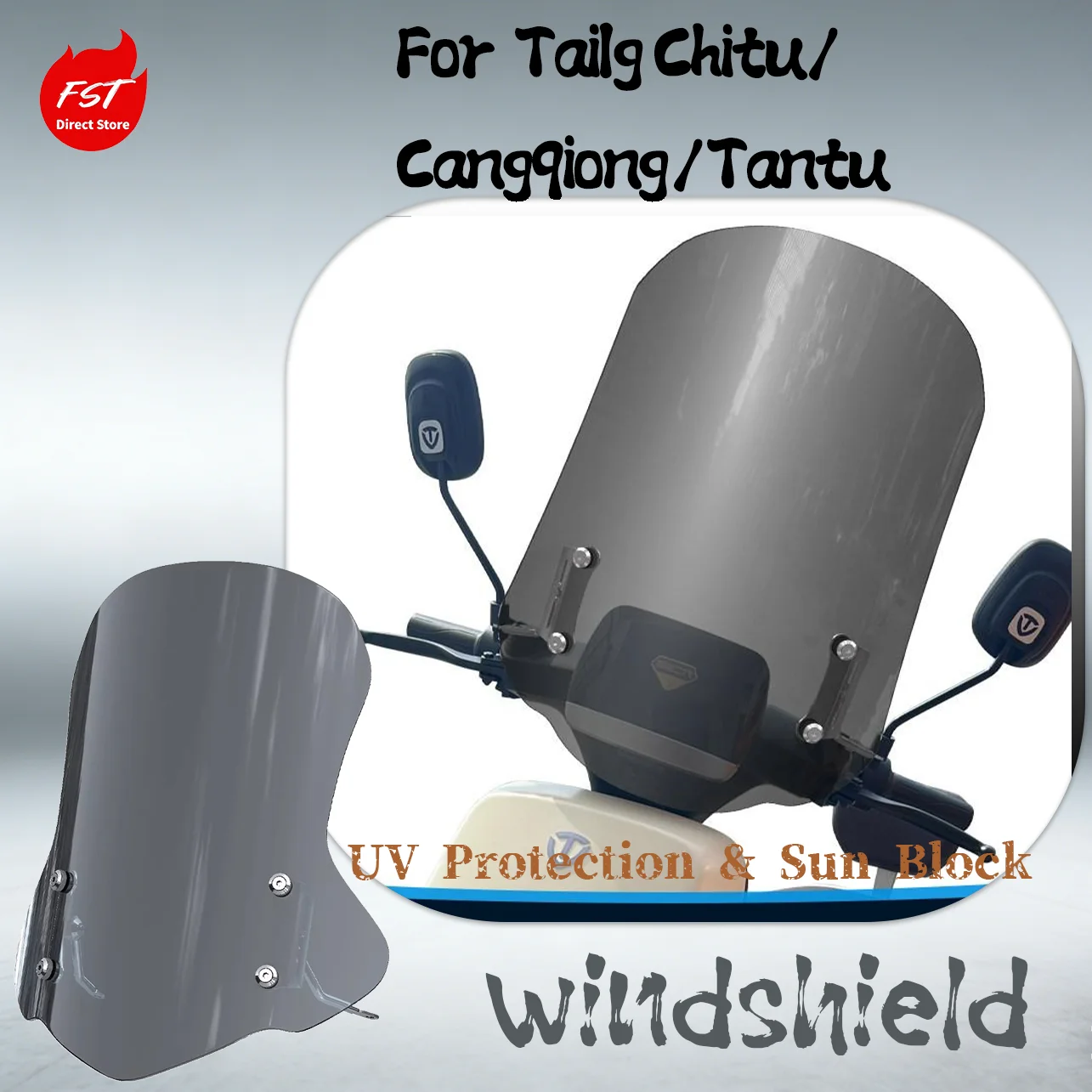 

Waterproof Wind Shield for Tailg Cangqiong/Tantu Motorcycle Chest Protection Comfort Riding Upgrade Part