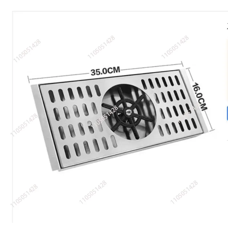 Glass Rinsing Device 800pcs Per Hour, Tea Room Metal Water Infuser, with Stainless Steel Drip Tray