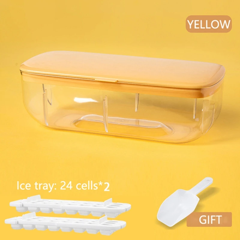 

48 Double Silicone Large Capacity Ice Box Ice Storage Ice Box Frozen Ice Artifact Of Refrigerator With Cover