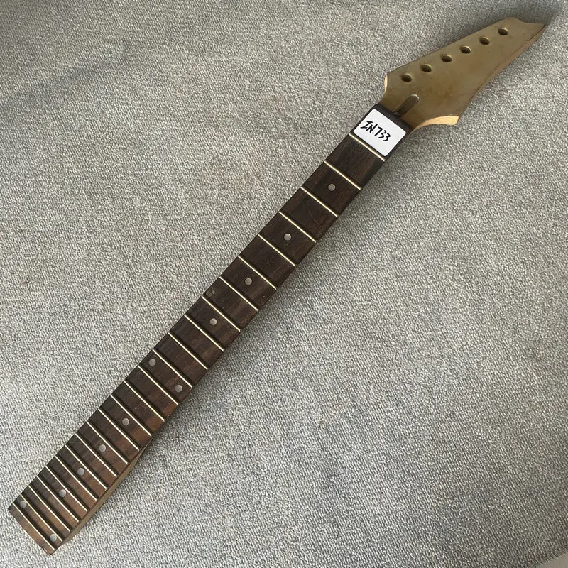 IN733 Custom Order 6 Strings ST Electric Guitar Neck Maple+Rosewood 24 Frets 648mm Scales Length Replace&DIY Parts Scratches