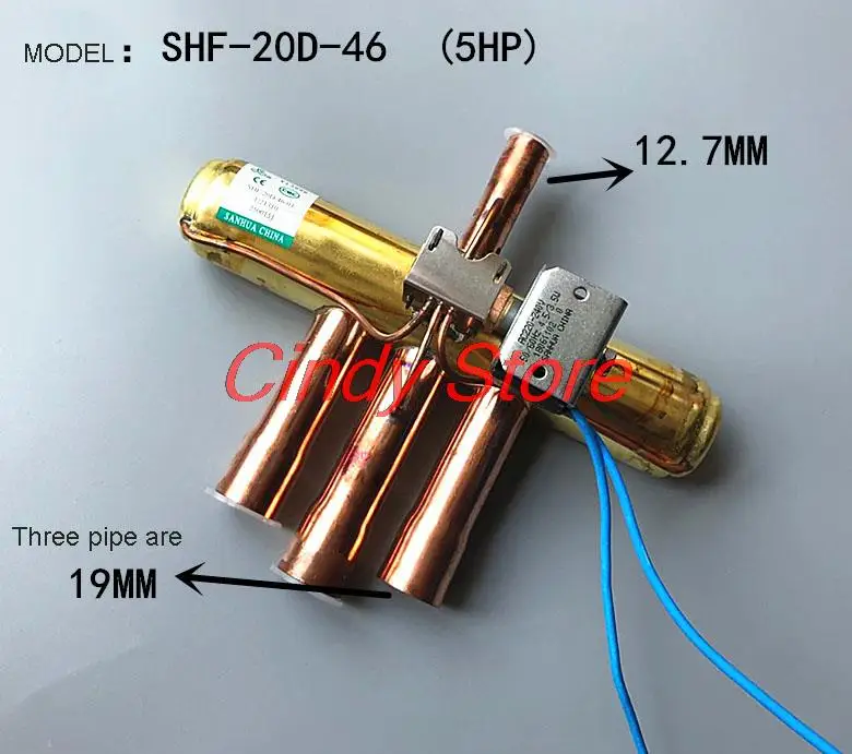 Sanhua Four-Way Heat Pump Reversing Valve With Coil  AC220V 1-5P Air Conditioning