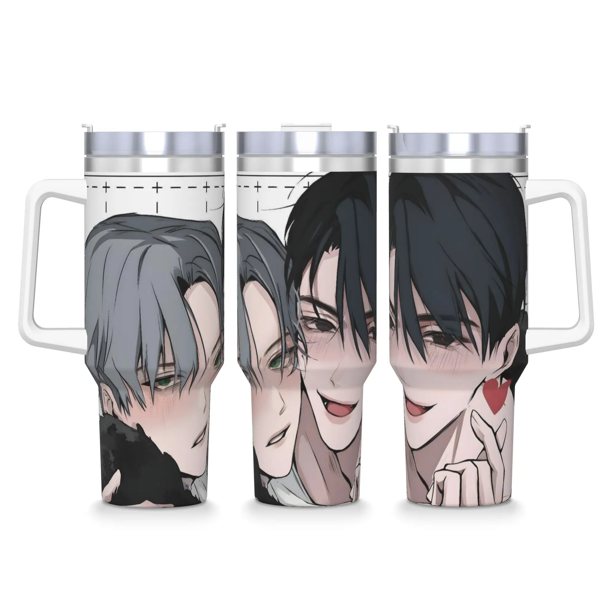 40OZ Stainless Steel Tumbler Aliens Stages Anime Thermal Cups  Keep Heat Cold Drink Car Mugs Beach Water Bottle