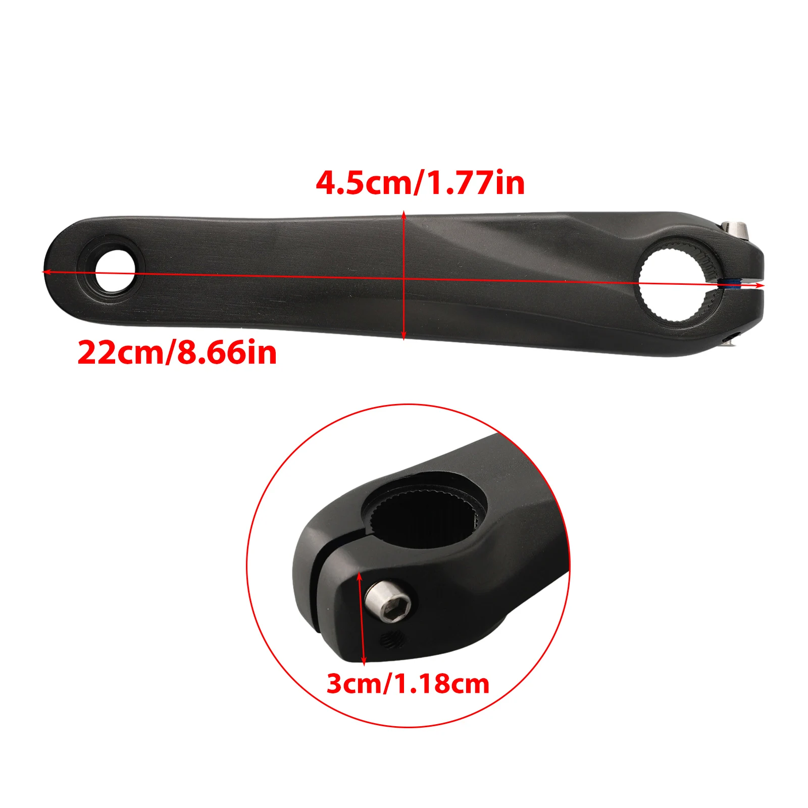 Bicycle Crank Folding Bike Left Crank Arm 170mm For-Shimano M610 590 /SLX/XT/XTR Crankset Aluminum Alloy Replacement Accessories